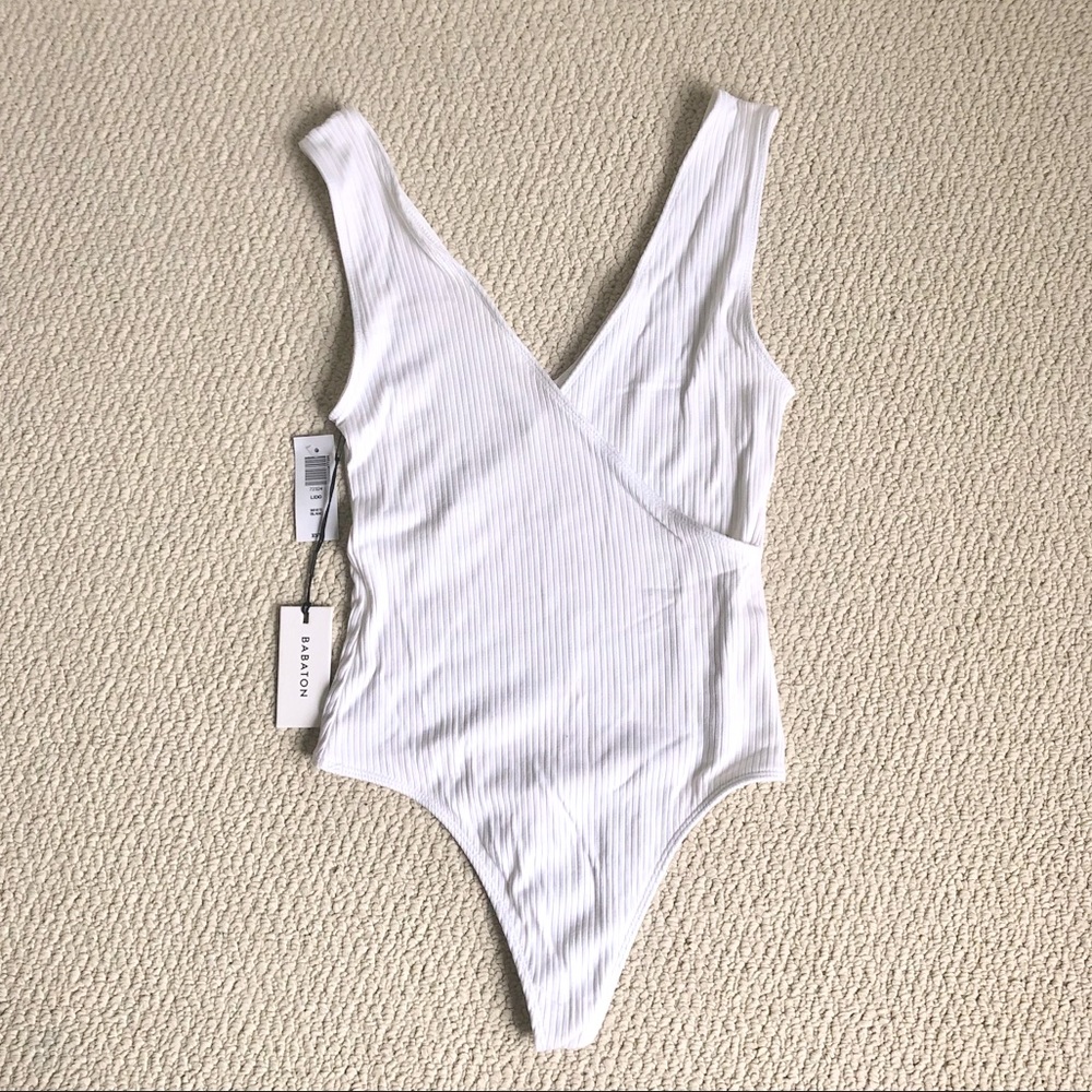 Aritzia Babaton LIDO White Bodysuit